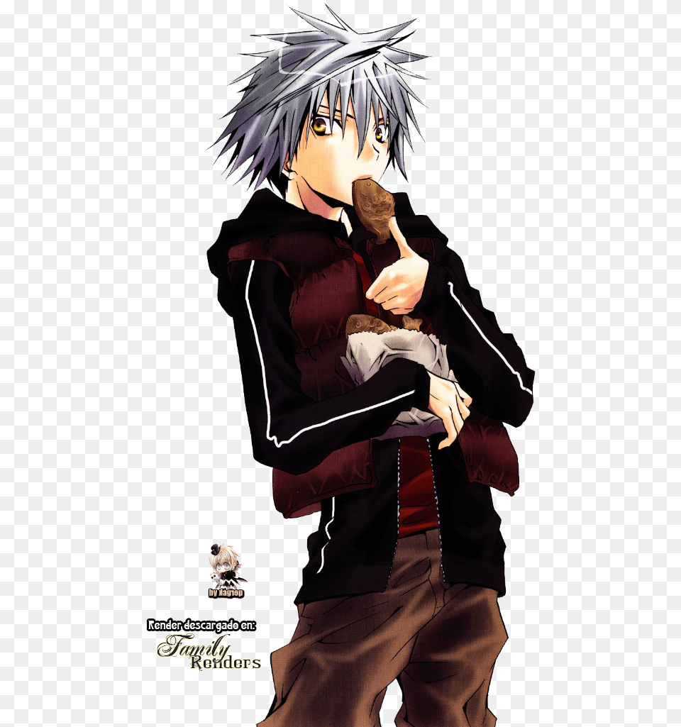 Download White Haired Anime Guy White Haired Anime Guy, Publication, Book, Comics, Manga Free Transparent Png