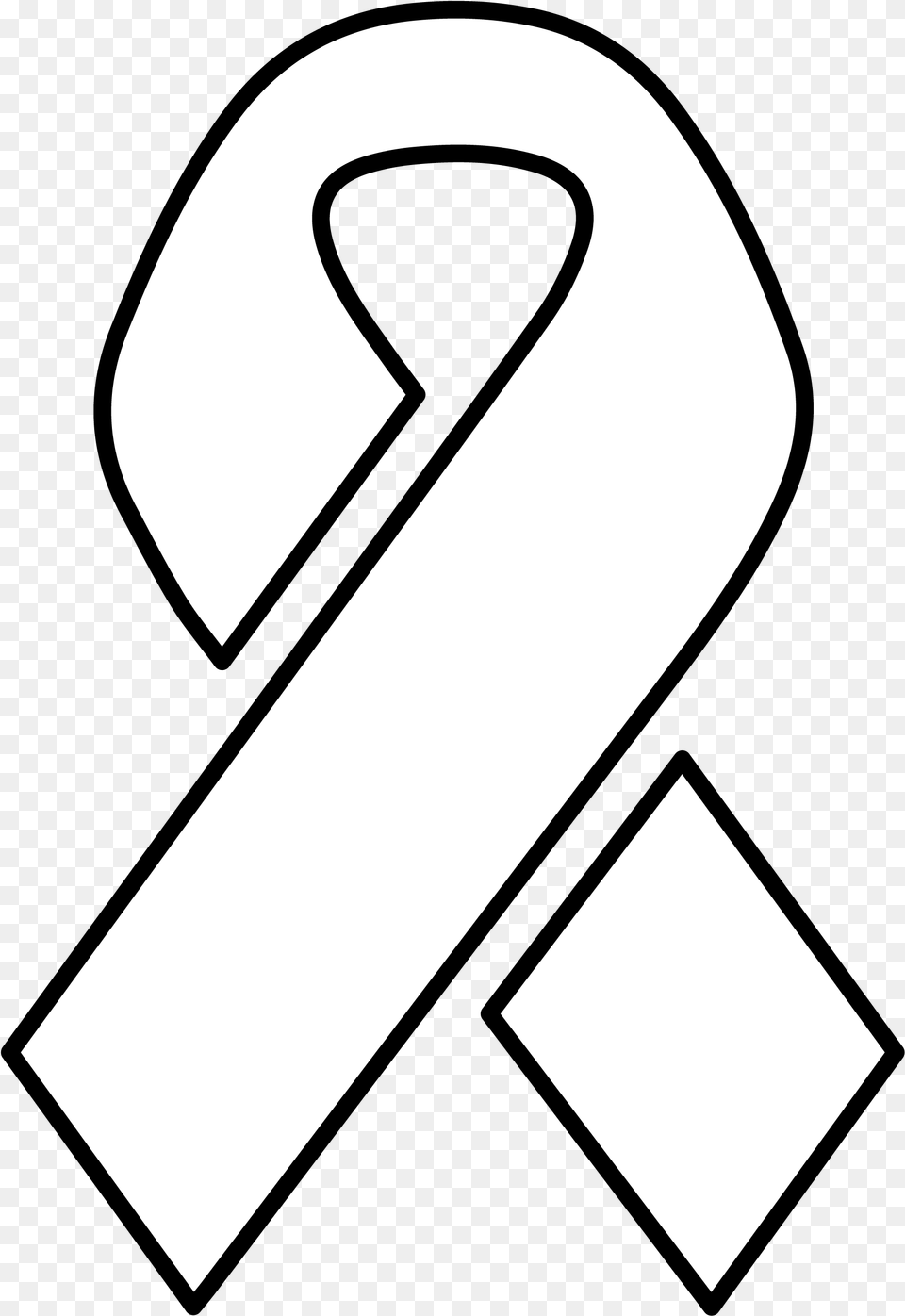 Download White Ribbon South Africa With No Horizontal, Symbol, Text, Alphabet, Ampersand Free Png