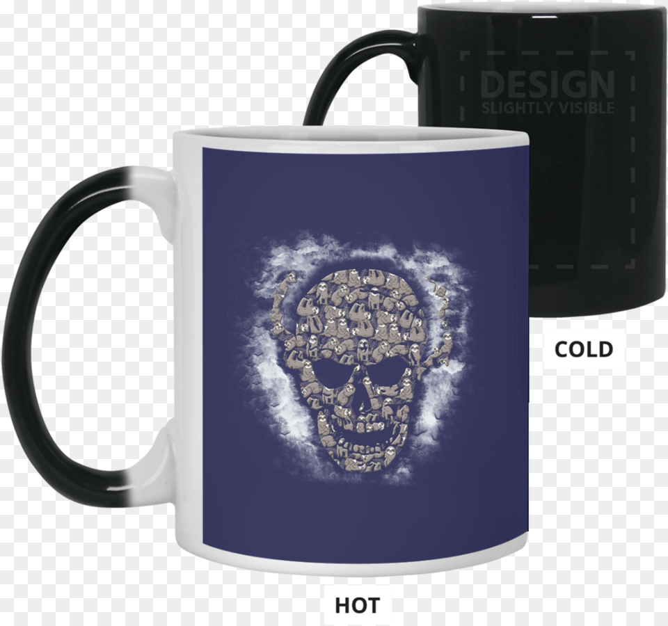 White Smoke Black Skull Sloth Pattern Mug Giant Schnauzer Mug, Cup, Beverage, Coffee, Coffee Cup Free Png Download