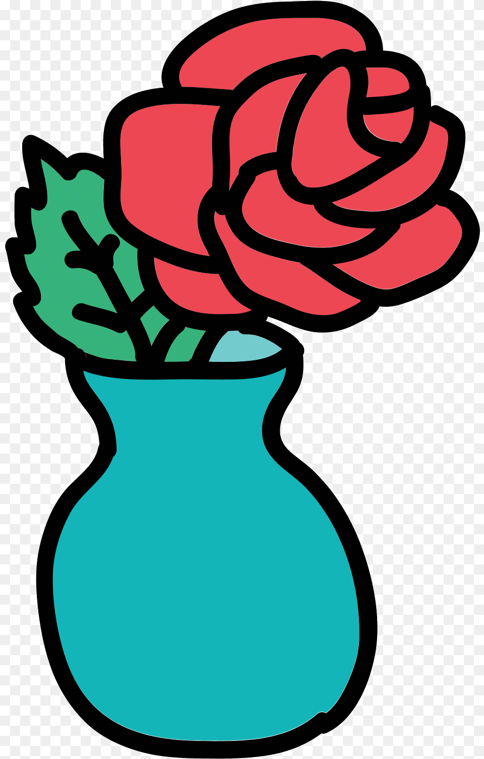 Download Wilted Flower Emoji Iphone The Vase Full Flower Vase Cartoon, Carnation, Rose, Pottery, Potted Plant Png