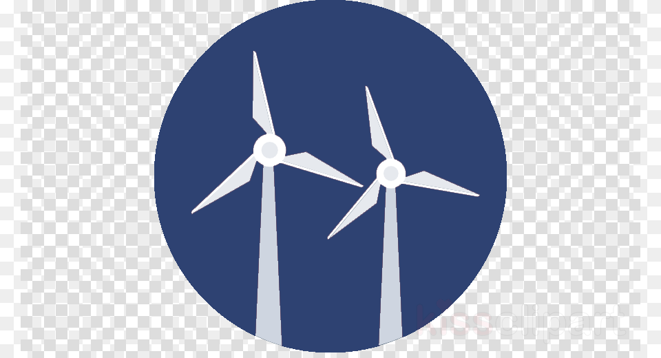 Wind Power Icon Clipart Wind Turbine Wind Black Circle, Engine, Machine, Motor, Wind Turbine Free Png Download