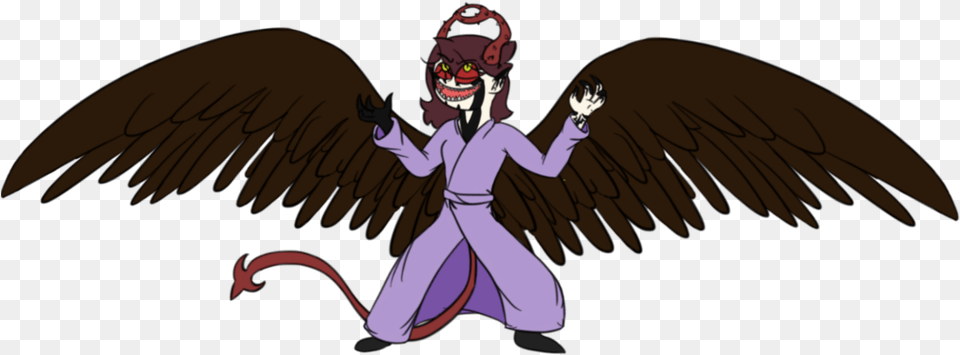 Download Wing Clipart Fallen Angel Jaiden Animations Demon Drawing, Baby, Person, Cartoon, Face Png Image