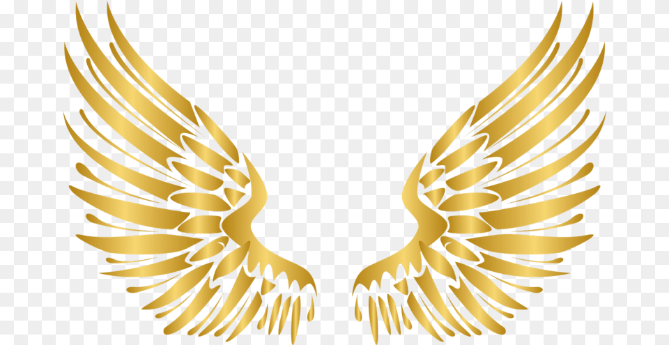 Download Wings Gold Wing Angel Angels Gold Angel Wings, Emblem, Symbol Png