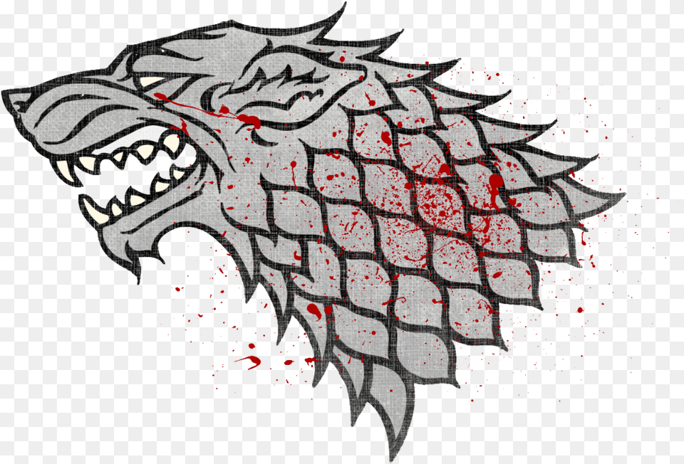 Download Winter Is Coming Wolf Symbol 2 Game Of Thrones Symbol Art, Person Free Png