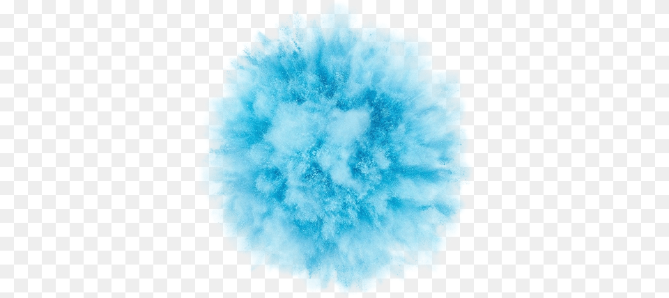 Winter Puff Balls Blue Smoke Cloud Explosion Blue Blue Color Background, Nature, Outdoors, Carnation, Flower Free Png Download