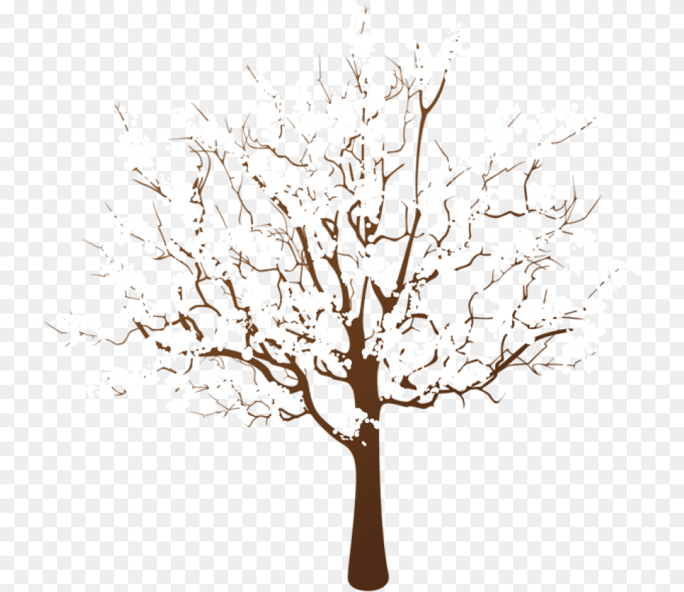 Download Winter Tree Winter Tree Winter Tree Clipart, Plant, Flower, Chandelier, Lamp Png Image