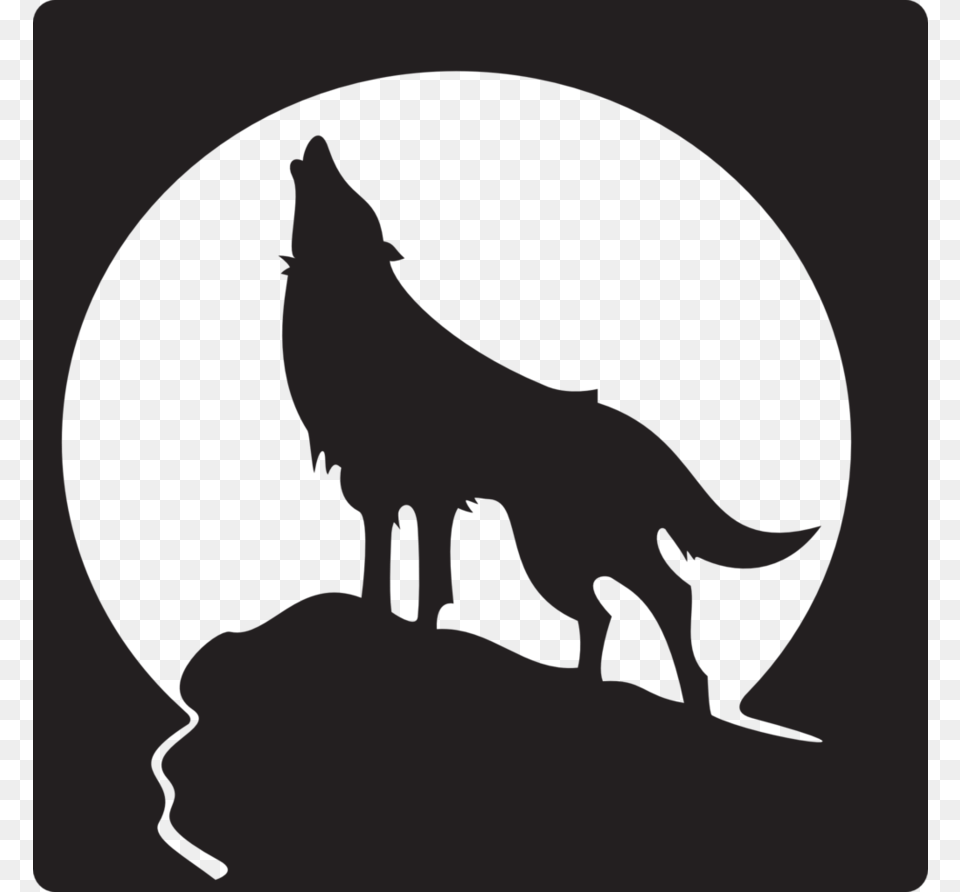 Wolf Howling, Animal, Coyote, Mammal, Silhouette Free Png Download