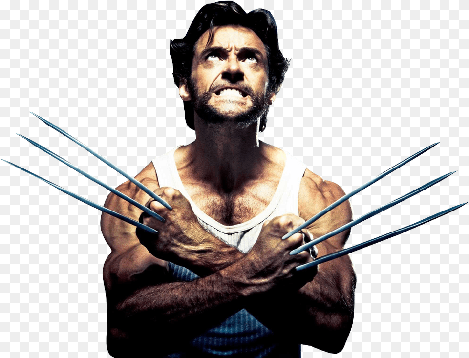 Download Wolverine Picture X Men Origins Wolverine Hair, Adult, Person, Man, Male Free Transparent Png