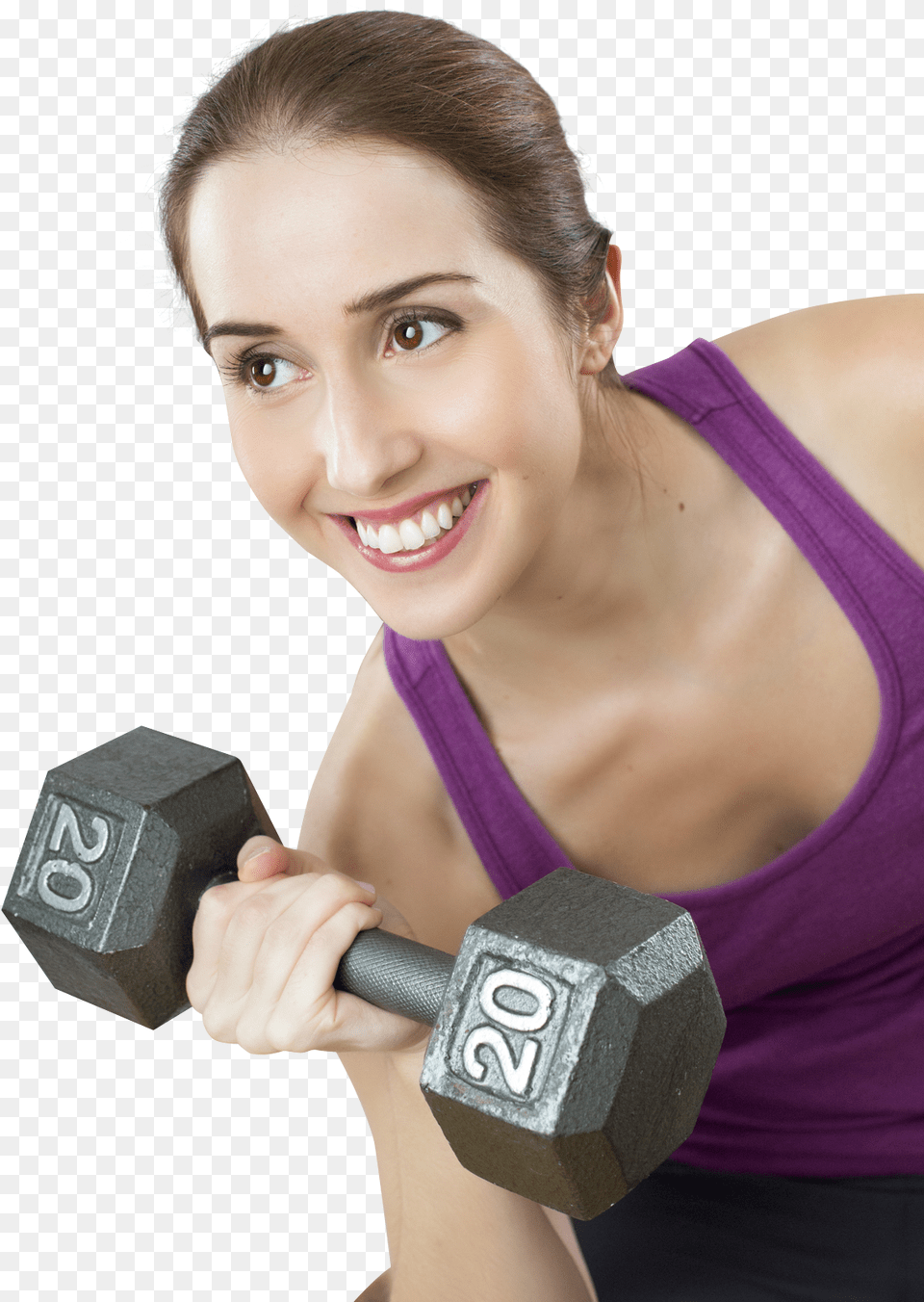 Download Woman Exercising For Dumbbell Exercise Girl, Adult, Female, Person, Sport Free Transparent Png