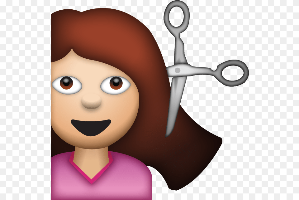 Download Woman Getting Haircut Emoji Island Hair Cut Emoji Free Transparent Png