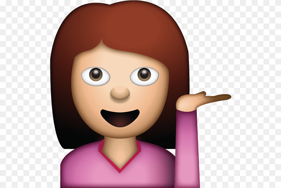 Download Woman Hand Gesture Emojis Woman, Doll, Toy, Baby, Person Png