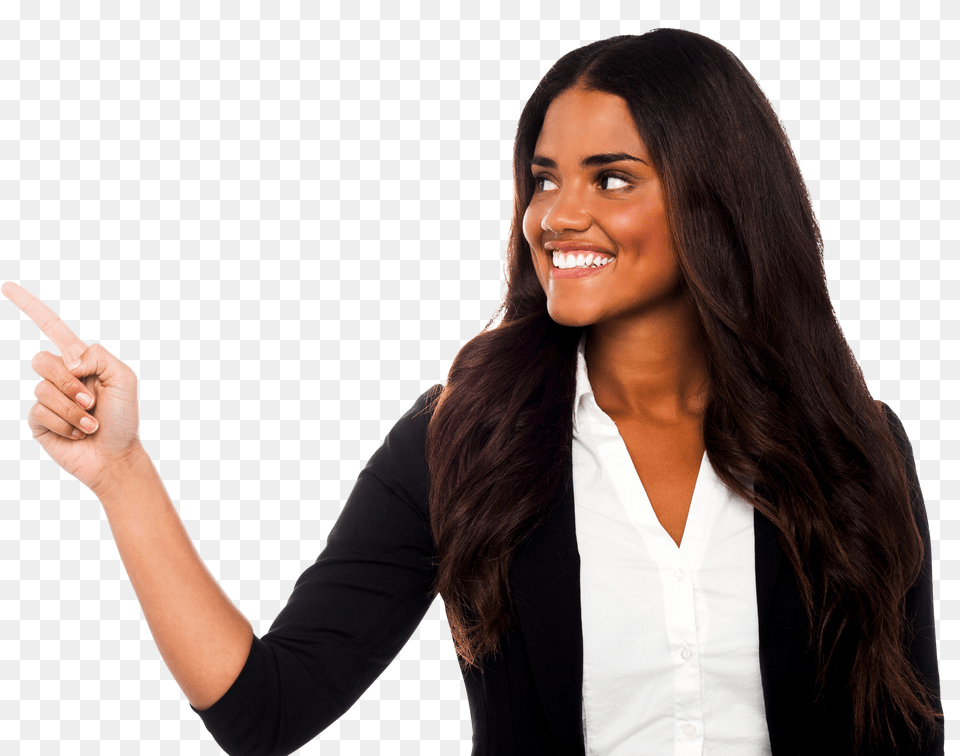 Download Women Pointing Left Image For Woman Pointing Free Transparent Png