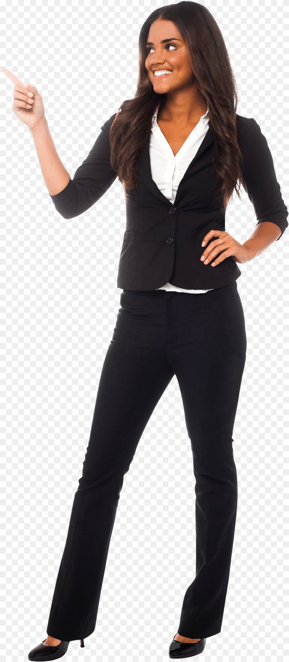 Download Women Pointing Left Image People Pointing Left Free Png
