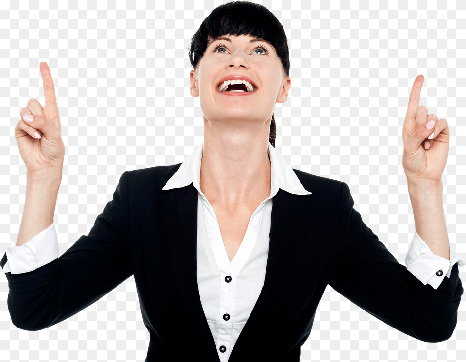 Download Women Pointing Top For Free Transparent Excited, Stencil, Silhouette, Person Png Image