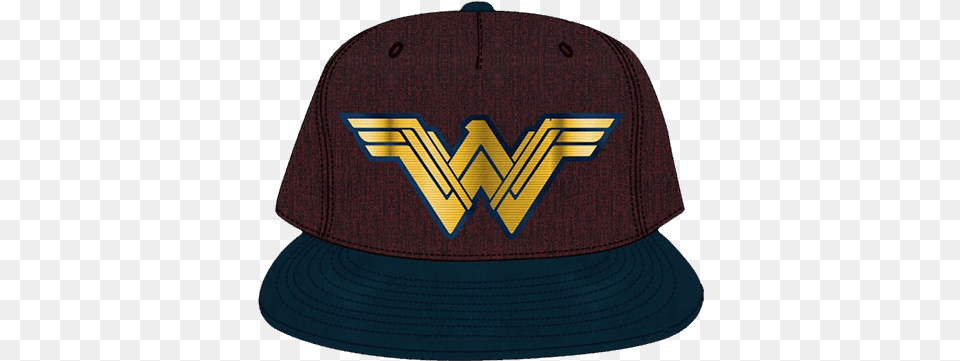 Download Wonder Woman Logo Red Cap Baseball Cap, Baseball Cap, Clothing, Hat Png