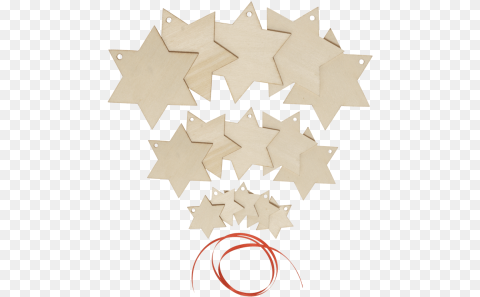 Download Wooden Ornaments Christmas Stars In 3 Sizes Decorative, Leaf, Plant, Person, Symbol Png