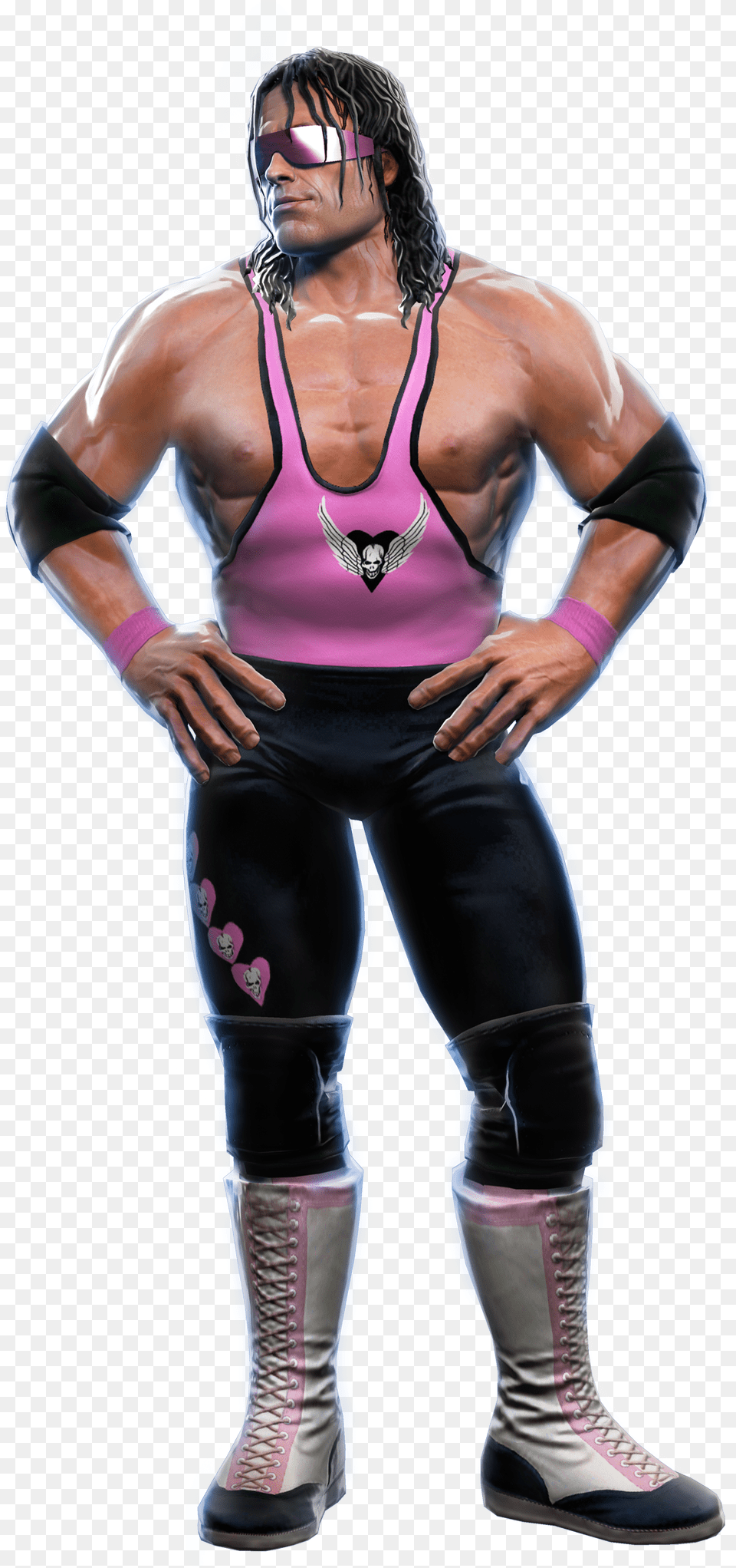Download Wwe All Stars Bret Hart, Adult, Shoe, Person, Man Png