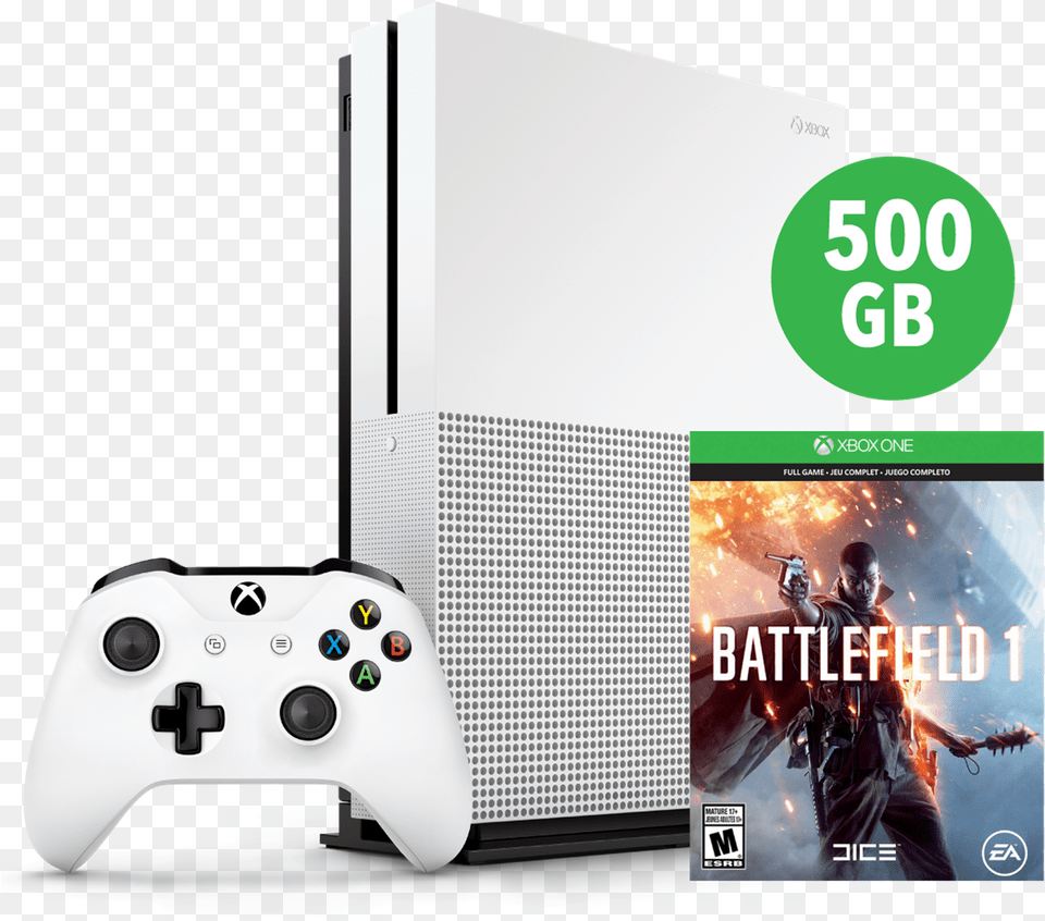 Xbox One S 500gb Battlefield 1 Origin Cd Key X Box One S, Adult, Male, Man, Person Free Png Download