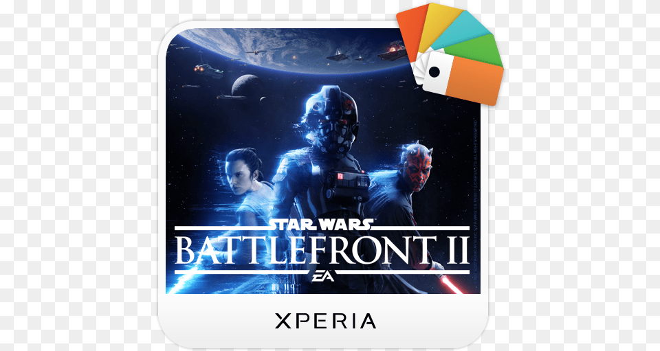 Download Xperia Star Wars Battlefront Ii Theme, Advertisement, Poster, Adult, Male Png