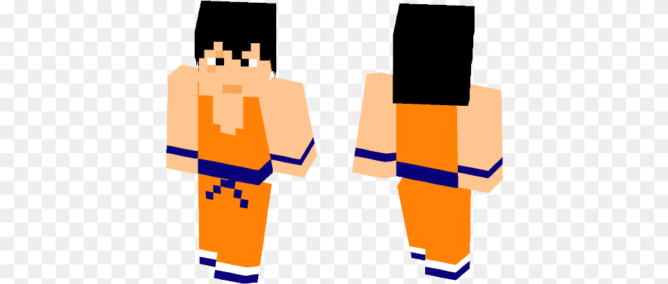 Download Yamcha Dragon Ball Minecraft Skin For Free Gray Fullbuster Minecraft Skin, Clothing, Shirt, Person, Body Part Png