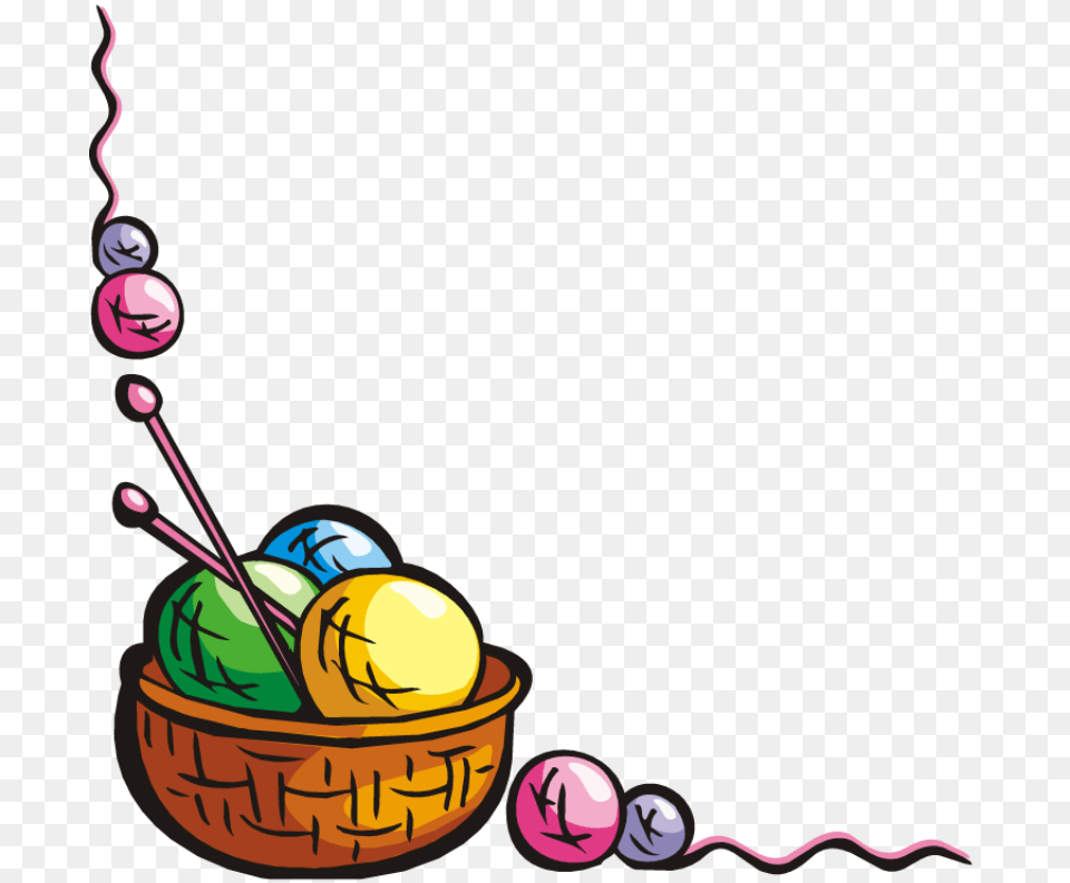 Download Yarn Border Clipart Yarn Clip Art Yarn Food Product, Sphere Png