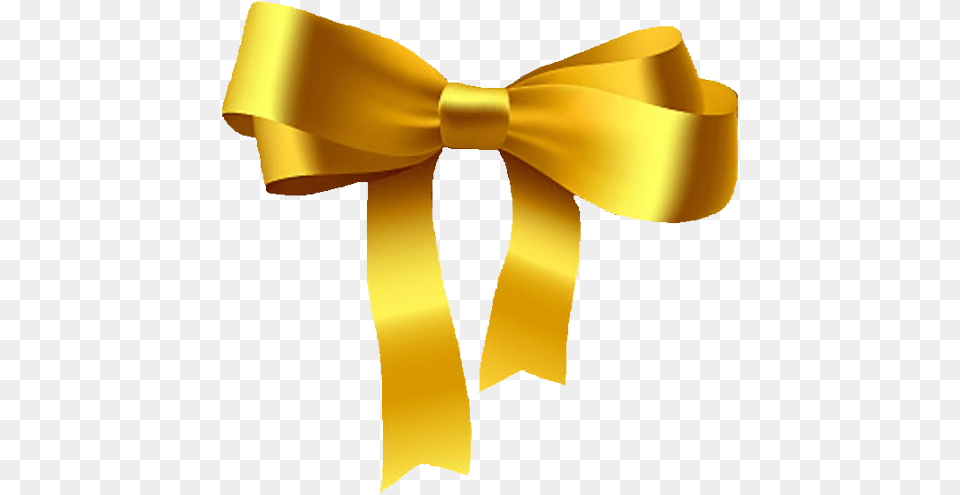 Download Yellow Bow Images Gold Ribbon, Accessories, Formal Wear, Tie, Bow Tie Free Png