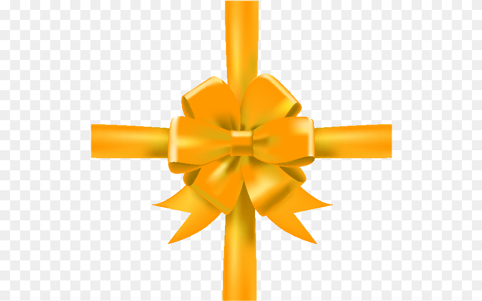 Download Yellow Bow Ribbon Icon Vector Graphics Black Ribbon, Knot, Gift Png Image