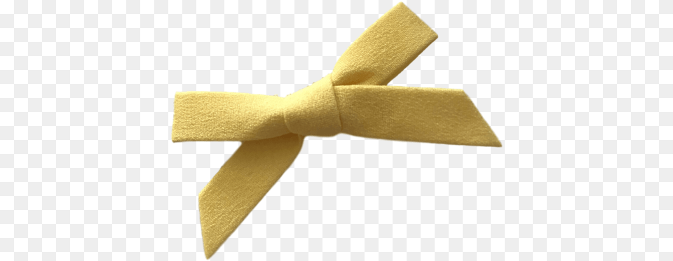 Yellow Fabric Bow Gold Hair Propeller, Accessories, Formal Wear, Tie, Bow Tie Free Png Download