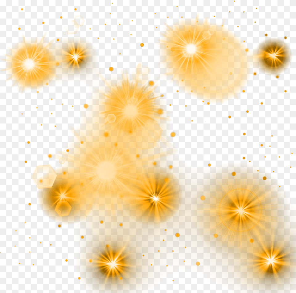 Download Yellow Glowing Lights Image With No Light Effect, Flare, Lighting, Sunlight Free Png