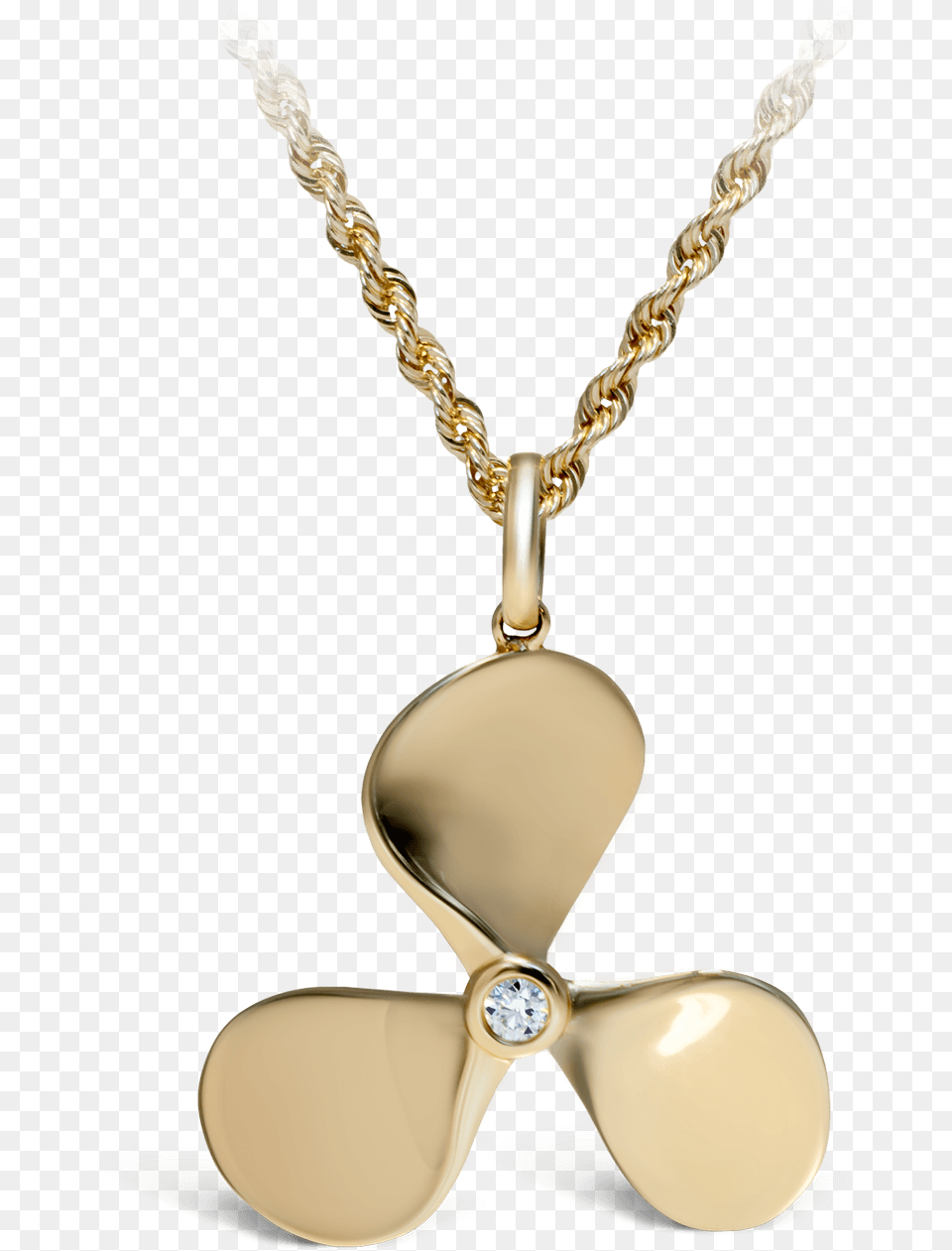 Yellow Gold Diamond Captain Locket, Accessories, Machine, Propeller, Jewelry Free Png Download