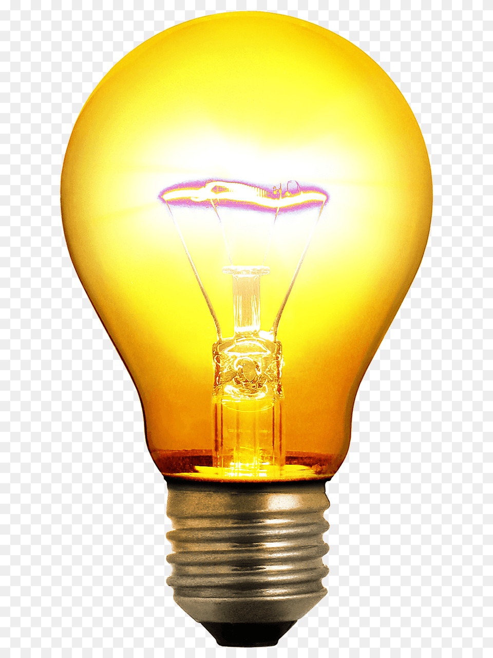 Download Yellow Light Bulb Image Hq Image Freepngimg, Lightbulb, Lamp Free Png