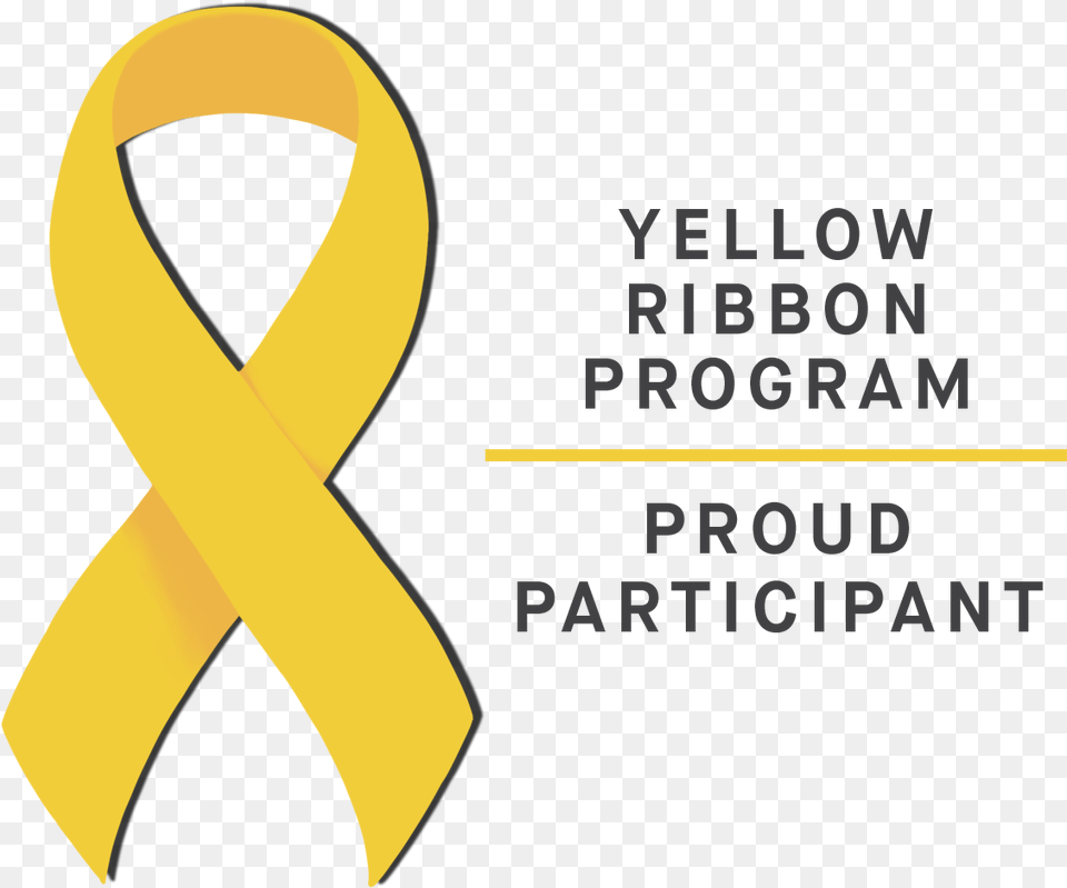 Yellow Ribbon Logo Yellow Ribbon With Graphics, Alphabet, Ampersand, Symbol, Text Free Png Download