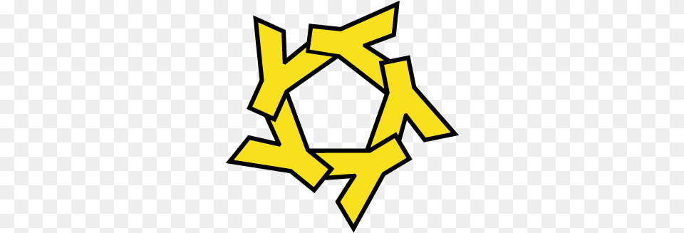 Yellow Speed Racing, Symbol, Recycling Symbol, Star Symbol Free Png Download