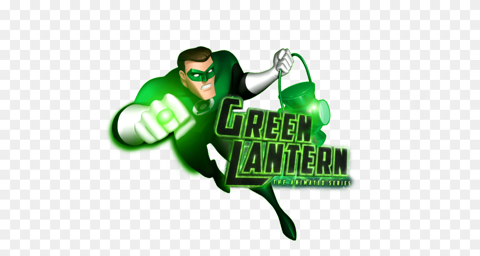 Yencid Green Lantern Animated Series Logo Cartoon Green Lantern, Advertisement, Poster, Adult, Face Free Png Download