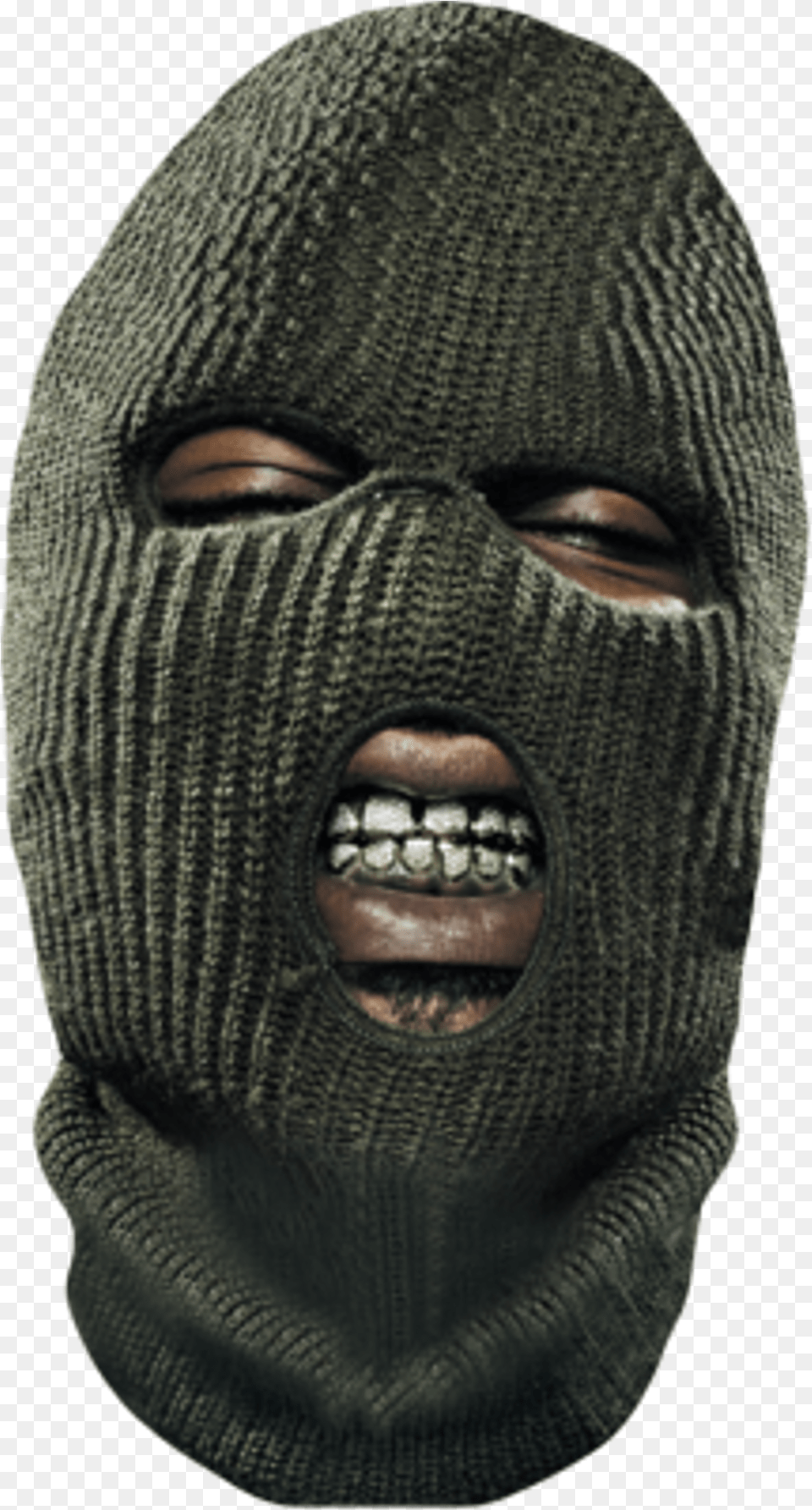 Download Young Buck Gunit Skimask Gold Teeth Grillz Young Buck Straight Outta Cashville, Adult, Female, Mask, Person Png