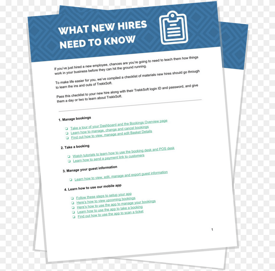Download Your Checklist Onboarding New Hires Tapout, Advertisement, Poster, Page, Text Png