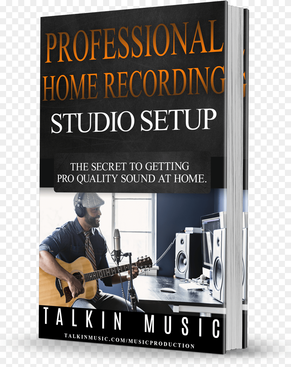 Download Your Pdf Guide Professional Home Recording Banner, Male, Headphones, Man, Guitar Png Image