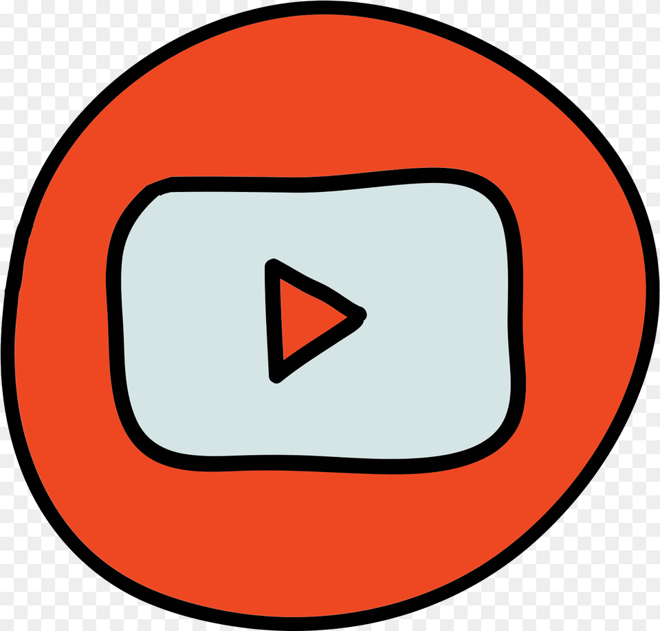 Download Youtube Play Cones Gratuito Em E Svg Youtube Logo Doodle, Disk, Symbol, Sign Free Transparent Png