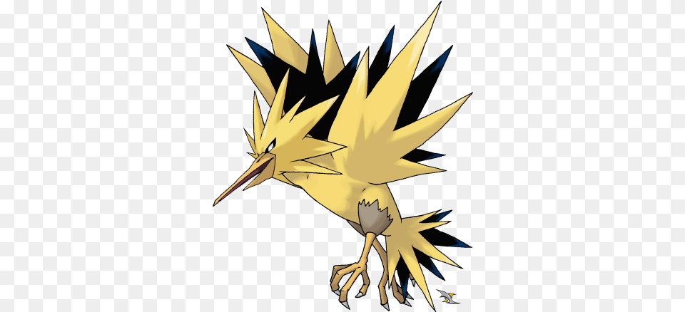 Zapdos Known As The Electric Pokemon Legendary Birds Electric, Animal, Beak, Bird, Person Free Png Download