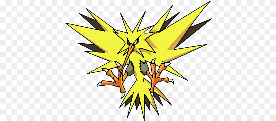 Download Zapdos Pokemon Legendary Birds Names, Aircraft, Airplane, Transportation, Vehicle Png