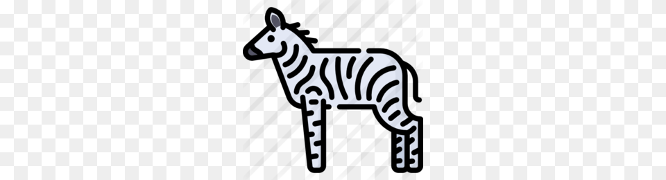 Download Zebra Clipart Line Terrestrial Animal Clip Art, Stencil, Wildlife, Mammal, Kangaroo Free Transparent Png