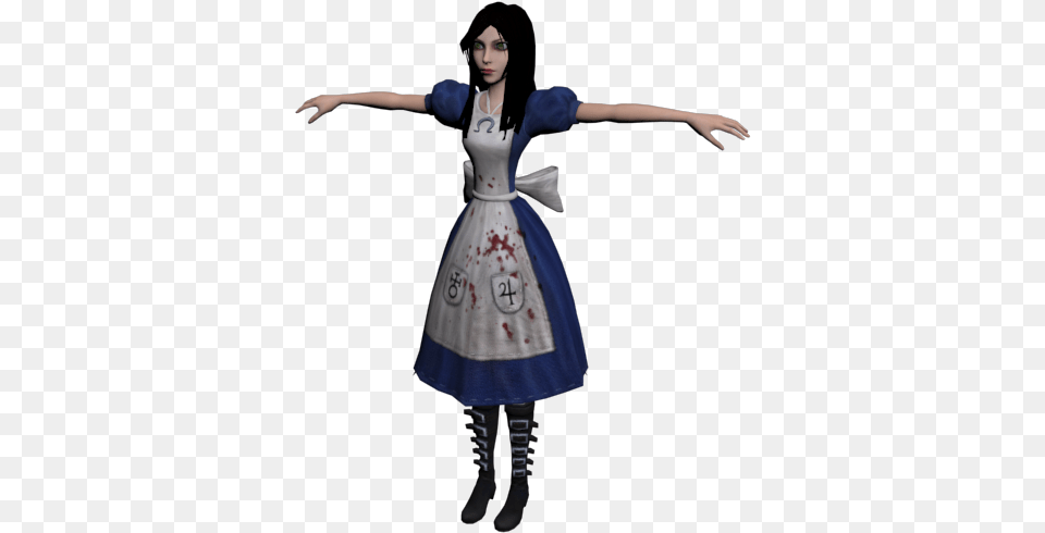 Download Zip Archive Alice Madness Returns Model, Clothing, Costume, Person, Dress Png