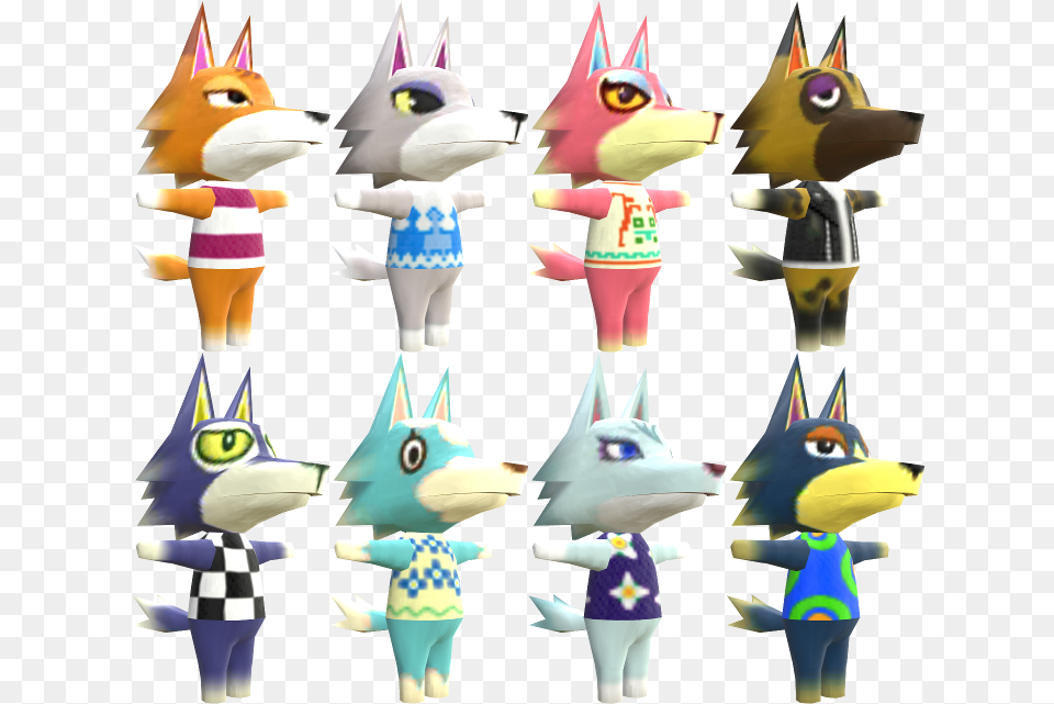 Download Zip Archive Animal Crossing Wolf Model, Cream, Dessert, Food, Ice Cream Png Image