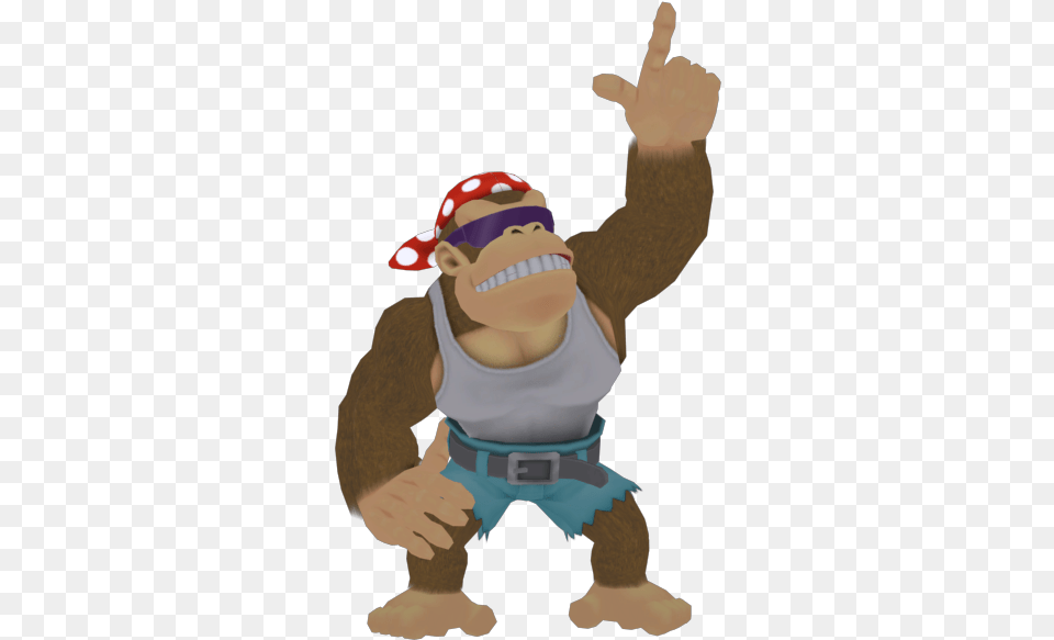 Download Zip Archive Funky Kong Mario Bros, Body Part, Finger, Hand, Person Png Image