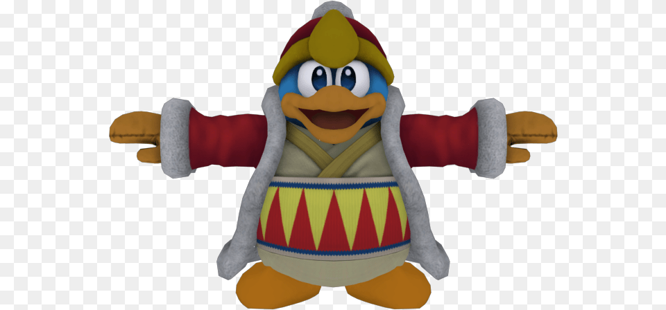 Download Zip Archive King Dedede T Pose, Plush, Toy, Baby, Person Png Image