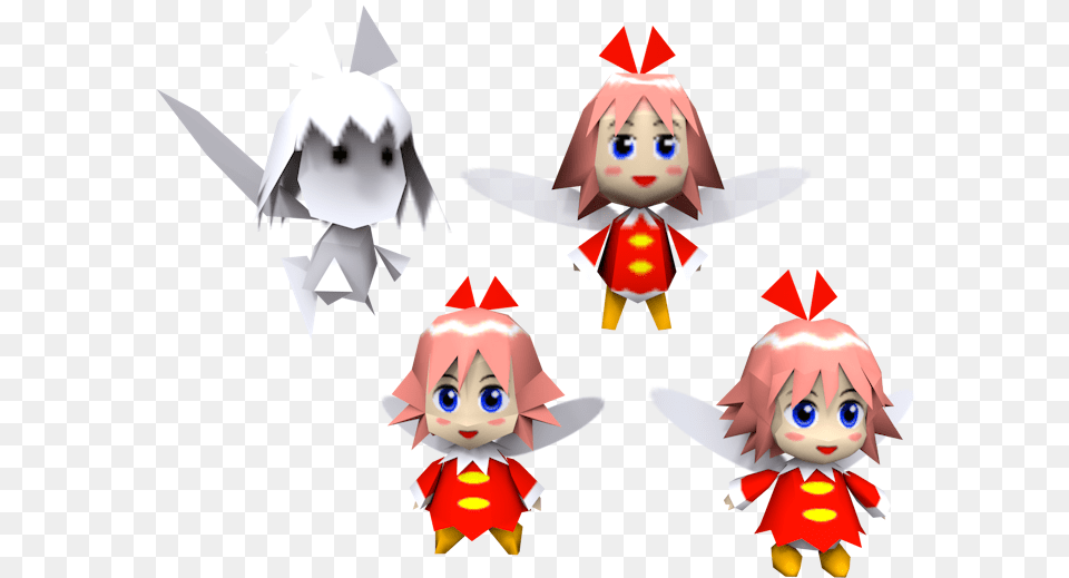 Download Zip Archive Kirby Ribbon Model, Baby, Person, Elf, Face Free Transparent Png