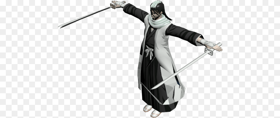 Download Zip Archive Kuchiki Byakuya 3d Model, Adult, Female, Person, Woman Free Transparent Png