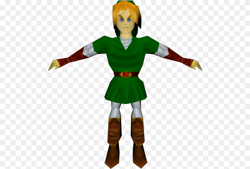 Download Zip Archive Link Ocarina Of Time Model, Clothing, Costume, Elf, Person Png Image
