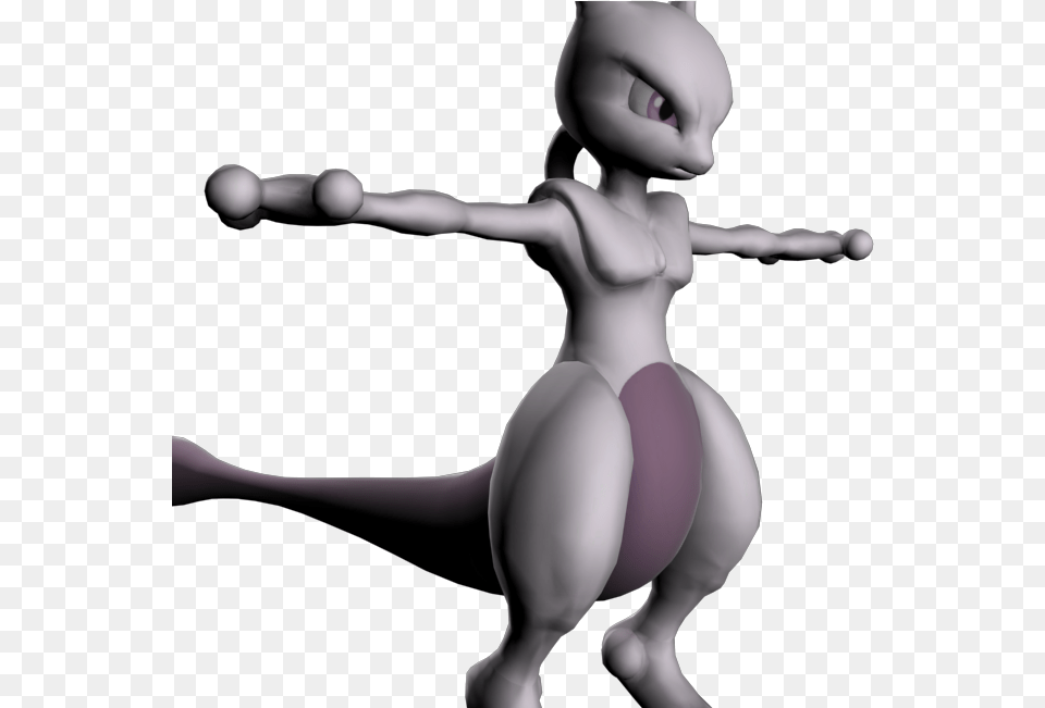 Zip Archive Mewtwo Model Smash Bros, Baby, Person, Alien, Face Free Png Download