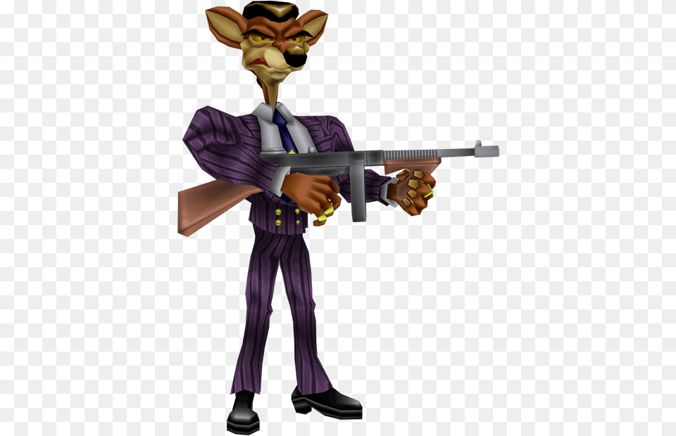 Download Zip Archive Pinstripe Potoroo Crash Twinsanity, Weapon, Firearm, Book, Comics Png Image